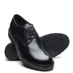 New Black Calf 4 Eye Plain Toe Gibson Shoe Gibson Shoes|Logger Boots