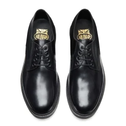 New Black Calf 4 Eye Plain Toe Gibson Shoe Gibson Shoes|Logger Boots