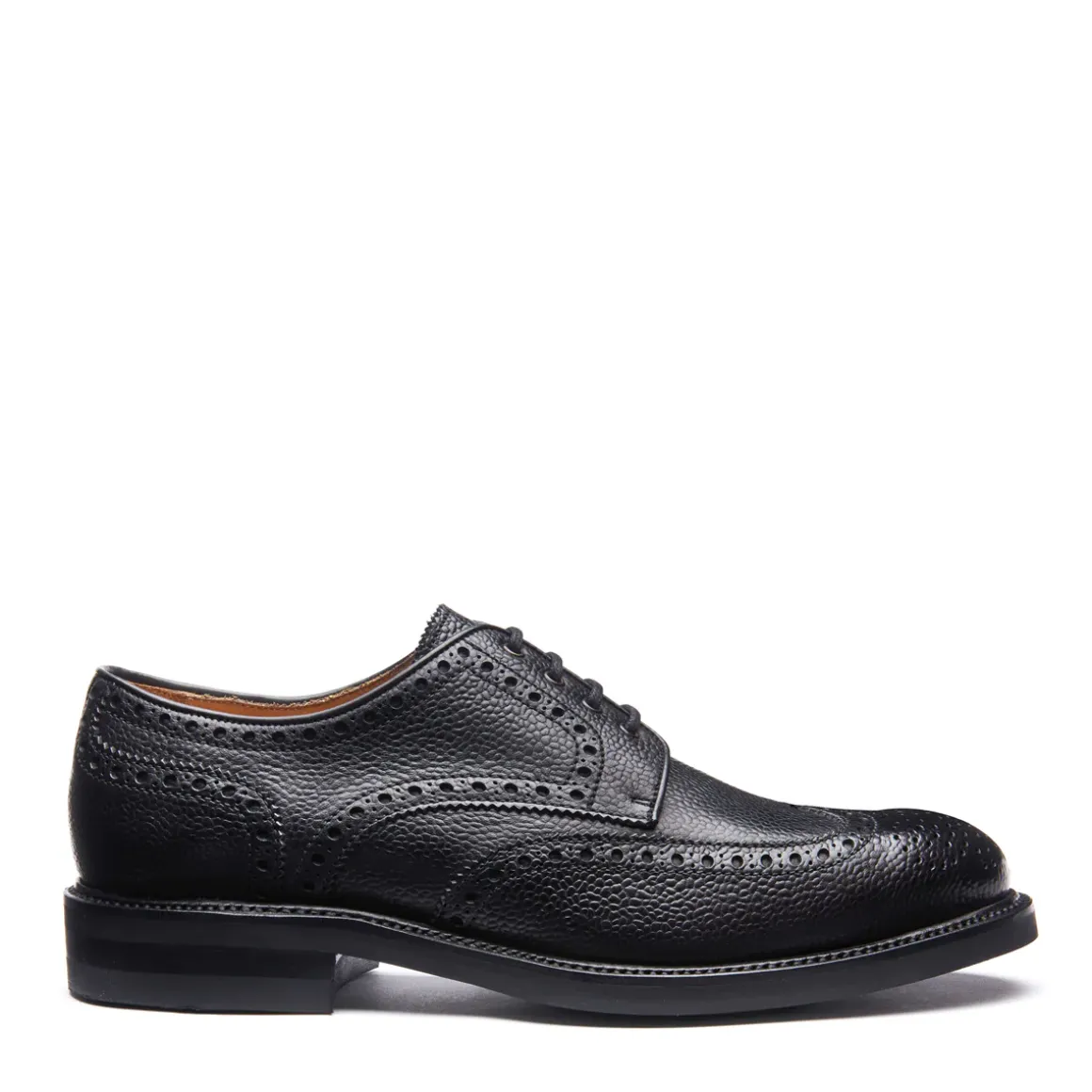 Outlet Black Grain-Calf 4 Eye Gibson Brogue Shoe Gibson Shoes|Logger Boots