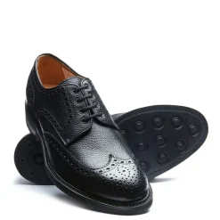 Outlet Black Grain-Calf 4 Eye Gibson Brogue Shoe Gibson Shoes|Logger Boots