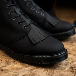 Sale Black Greasy 6 Eye Astronaut Boot & Boot Kiltie Bundles|Logger Boots