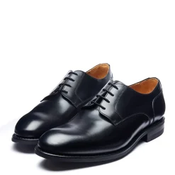 New Black Hi-Shine 4 Eye Gibson Shoe Gibson Shoes|Logger Boots