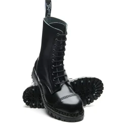 New 10 Eye Steel Toe Capped Derby Boot Women Steel Toe Boots|Derby Boots