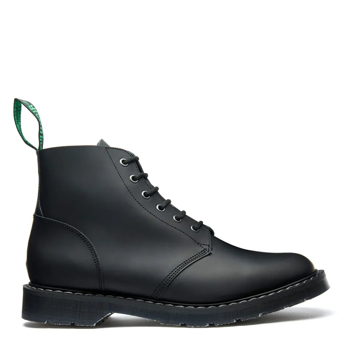 Online Black Matte 6 Eye Astronaut Boot Women Derby Boots|Astronaut Boots