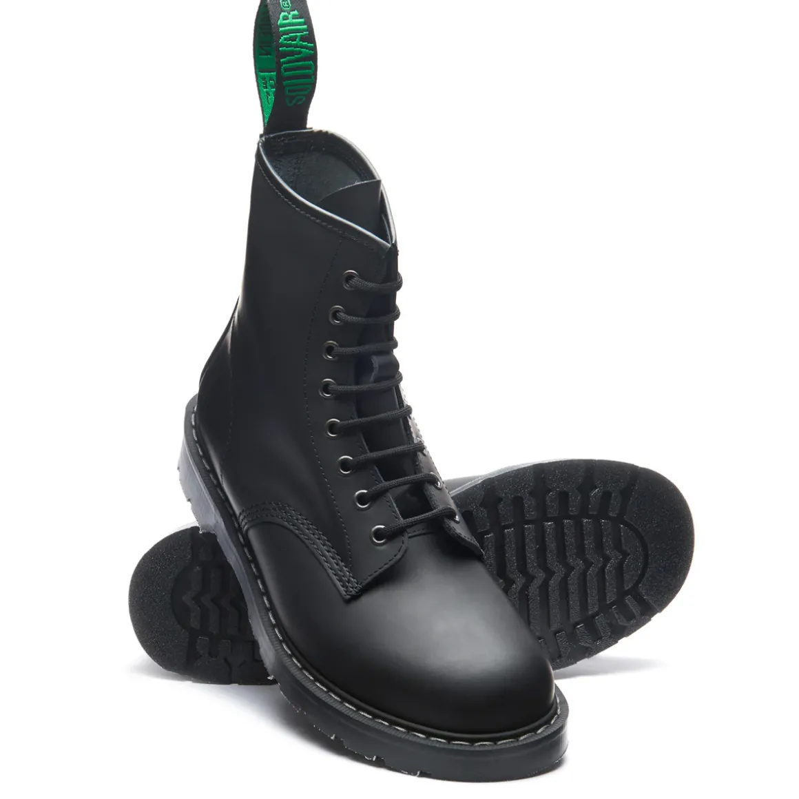 Outlet Black Matte 8 Eye Derby Boot Women Derby Boots|Logger Boots