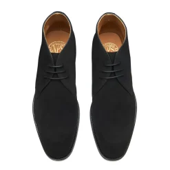 Fashion Black Suede 3 Eye Chukka Boot Logger Boots|Chukka Boots