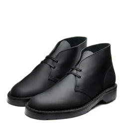 Outlet Black Waxy Chukka Boot Logger Boots|Chukka Boots