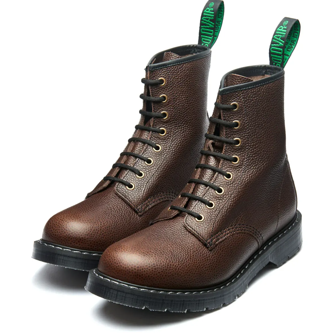 Cheap Brown Country Calf Grain 8 Eye Derby Boot Logger Boots|Derby Boots