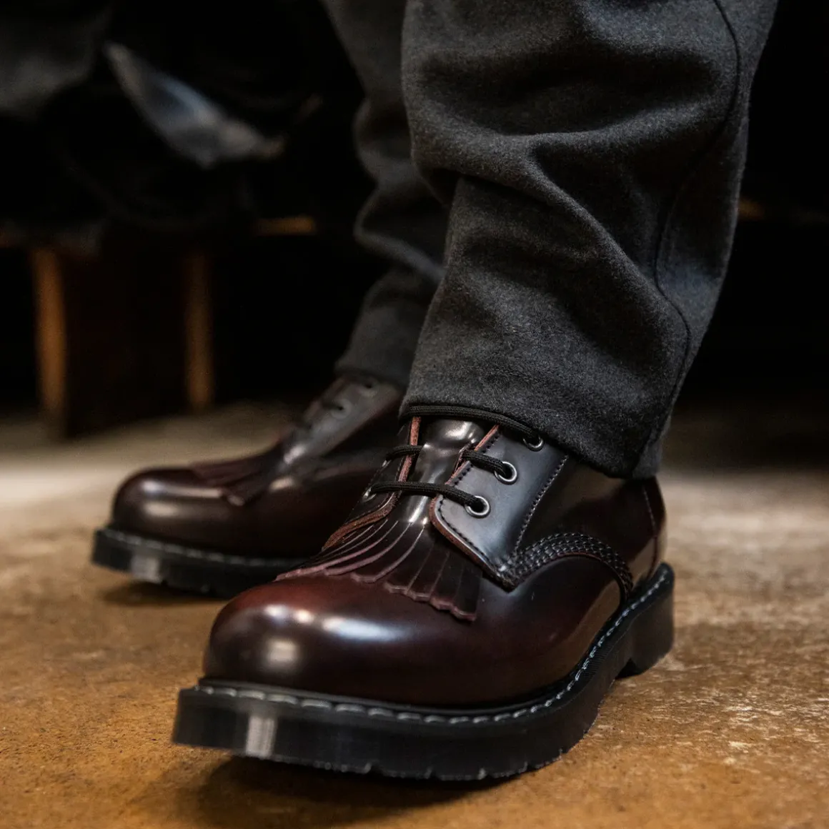 Best Burgundy Rub-Off 8 Eye Derby Boot & Boot Kiltie Bundles|Logger Boots