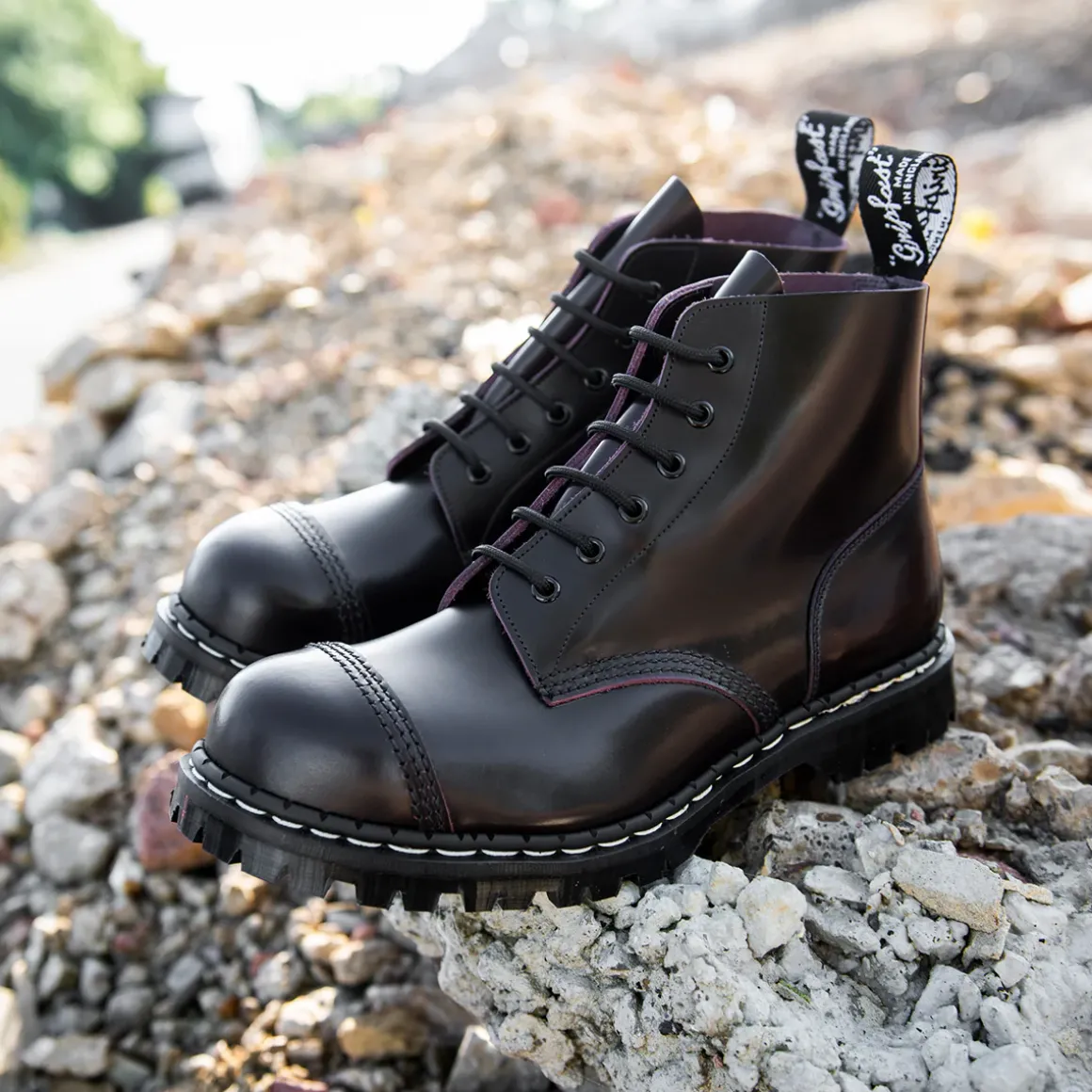 New 6 Eye Steel Toe Capped Derby Boot Women Steel Toe Boots|Derby Boots