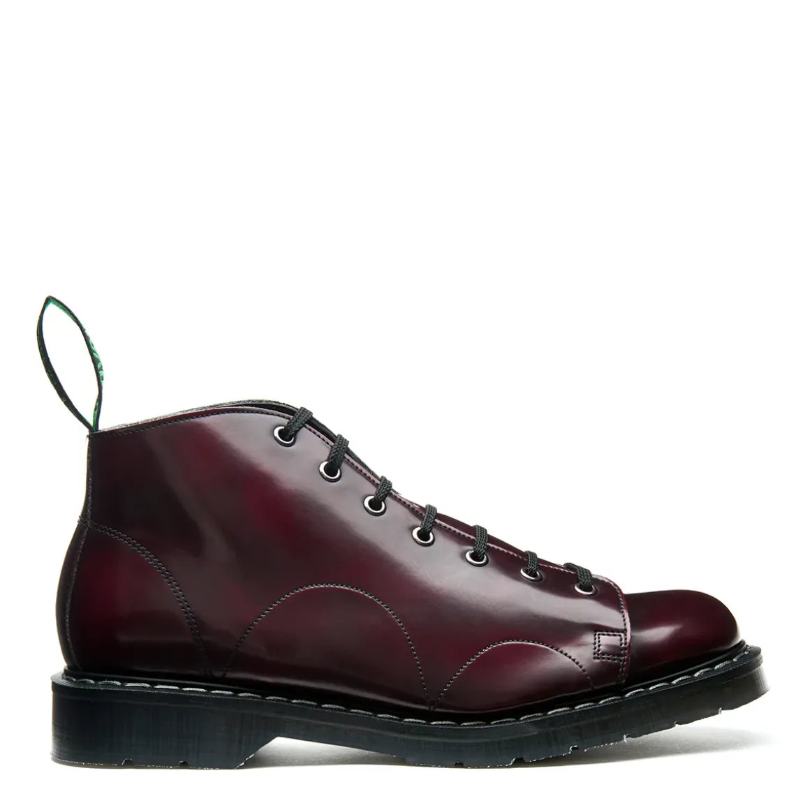 New Cherry Red Rub-Off Vegan Hi-Shine Monkey Boot Women Monkey Boots|Vegan Boots
