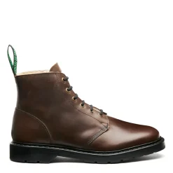 Fashion Gaucho Crazy Horse Shearling Lined 6 Eye Astronaut Boot Women Shearling Lined Boots|Derby Boots