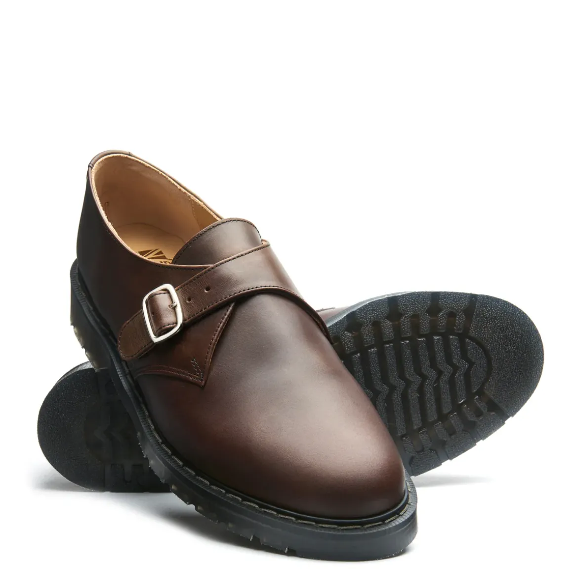 Fashion Gaucho Crazy Horse Single Buckle Monk Shoe Women Monk Shoes|Monk Shoes