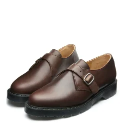 Fashion Gaucho Crazy Horse Single Buckle Monk Shoe Women Monk Shoes|Monk Shoes