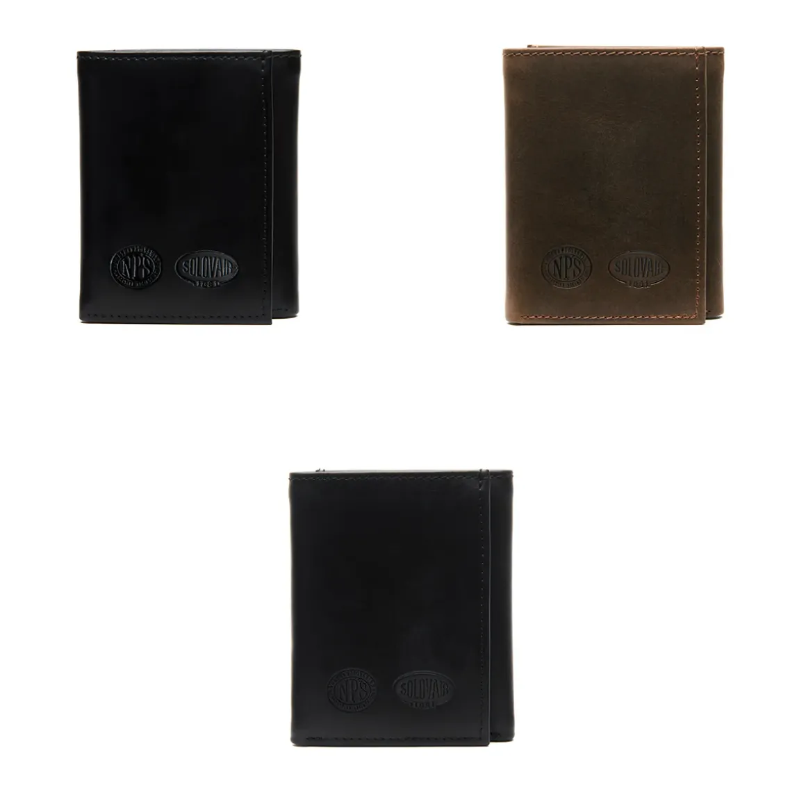 Outlet Leather Tri Fold Wallet Leather Goods|Wallets