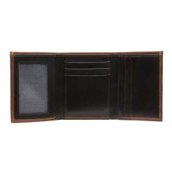 Outlet Leather Tri Fold Wallet Leather Goods|Wallets