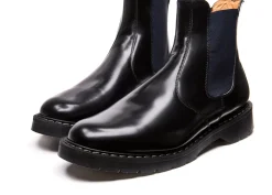 Store Navy Blue & Black Dealer Boot Women Dealer Boots|Dealer Boots
