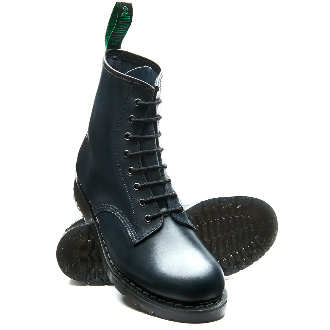 Clearance Navy Gaucho 8 Eye Derby Boot Women Derby Boots|Logger Boots