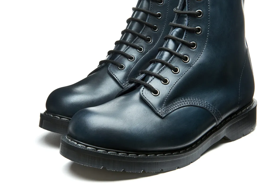 Clearance Navy Gaucho 8 Eye Derby Boot Women Derby Boots|Logger Boots