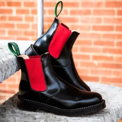 Best Red & Black Dealer Boot Women Dealer Boots|Logger Boots