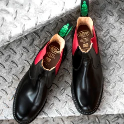Best Red & Black Dealer Boot Women Dealer Boots|Logger Boots