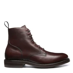Cheap Walnut Brown Calf 6 Eye Derby Boot Logger Boots|Derby Boots