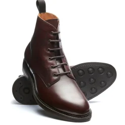 Cheap Walnut Brown Calf 6 Eye Derby Boot Logger Boots|Derby Boots