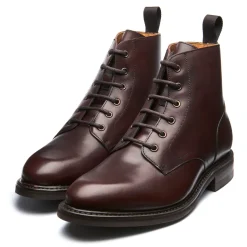 Cheap Walnut Brown Calf 6 Eye Derby Boot Logger Boots|Derby Boots