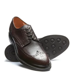 Best Walnut Brown Grain-Calf 4 Eye Gibson Brogue Shoe Gibson Shoes|Logger Boots
